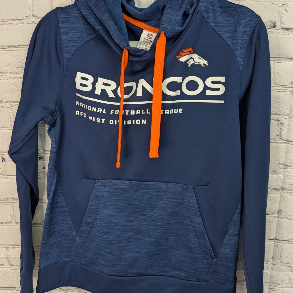 NFL Team Apparel Blue and Orange Hoodie
